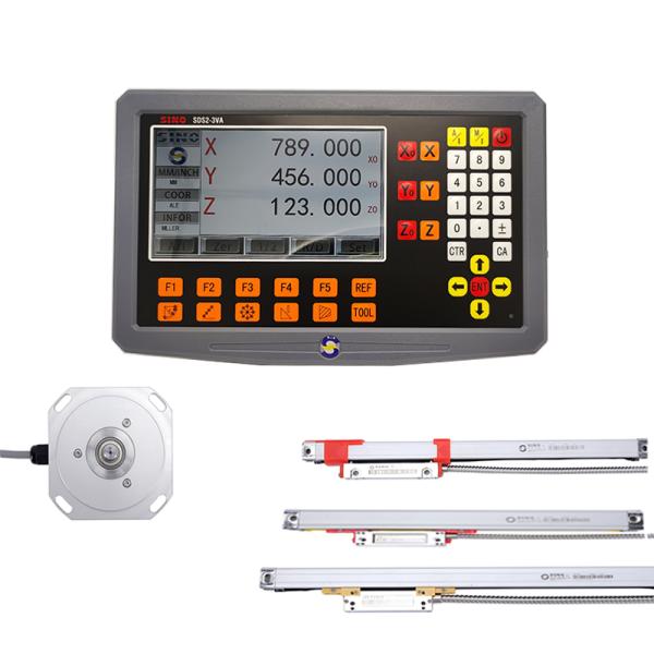 SINO SDS2-3VA 3 Axis Digital Readout Meter With KA300 Glass Linear Ruler TTL RS422 Signal
