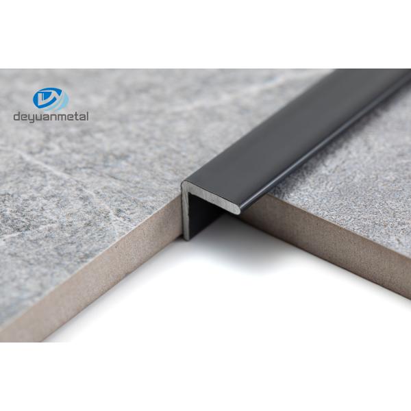 Black Anodized Aluminium L Profiles 10mmx10mm Size For Multiapplication