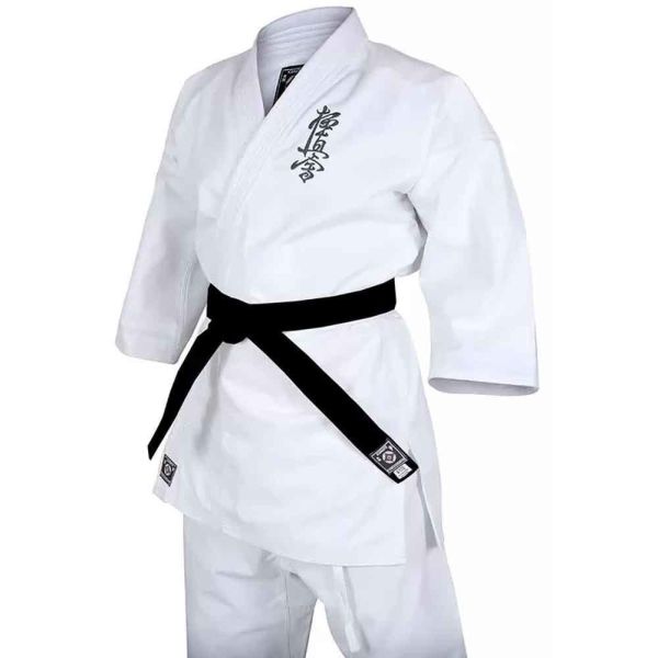 Close-up of Karate Uniform stitching and construction