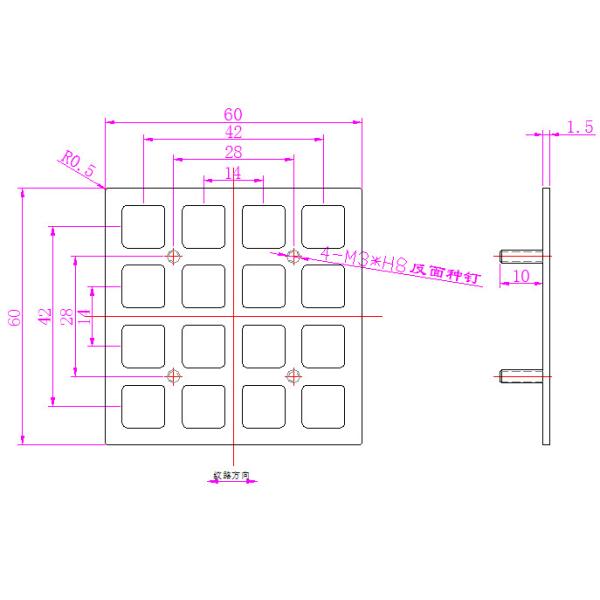 Micro Metal Numeric Keypad Dustproof For Self Service Inquiry Machine