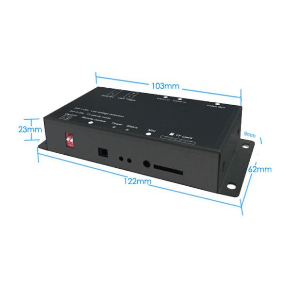 2CH MINI HD 1080P 2 Channel Mobile DVR SD DVR 64GB CVBS AHD with Remote Control