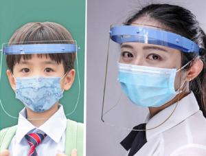 China Washable Anti Fog 14.2X7.6cm 0.2mm PET Face Shield on sale
