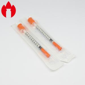 Buy cheap Disposable Medical Injection 1ml Plastic Prefilled Syringes Insulin Syringe product