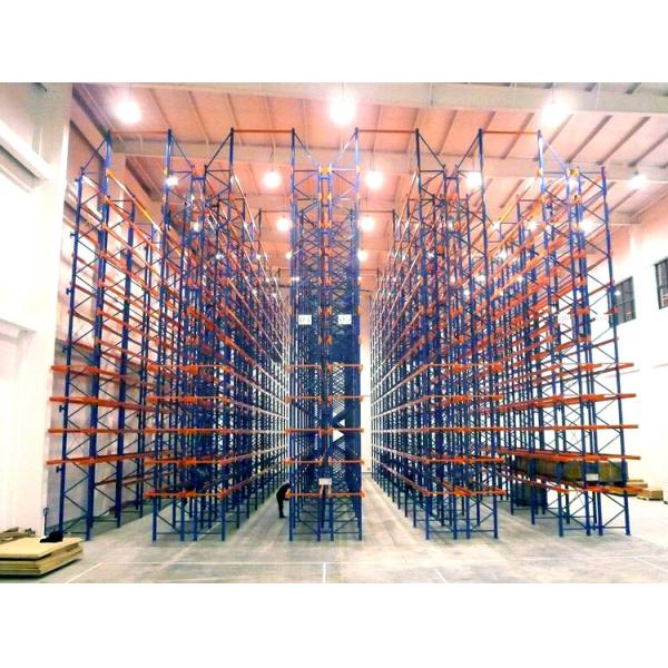 Powder Coated Very Narrow Aisle Pallet Racking System for Warehouse Storage