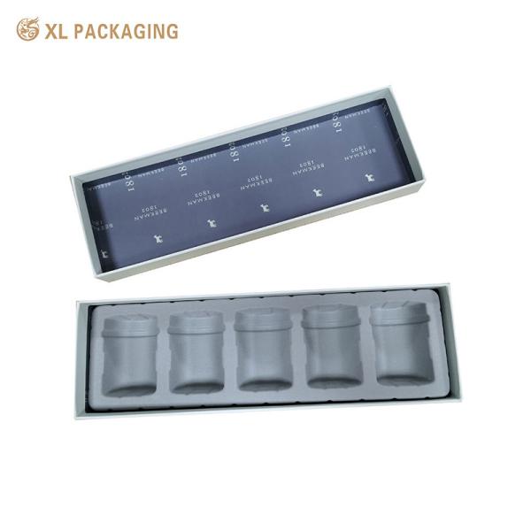 Custom Cosmetic Cream Jar Packaging Box with Flock PVC Insert