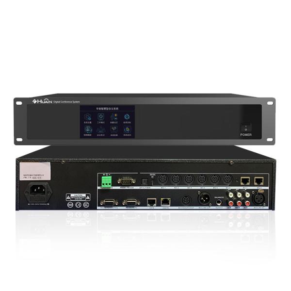 HUAIN Desktop Digital Wired Audio Video Conference Microphone System Professional Meeting Mic With Voting