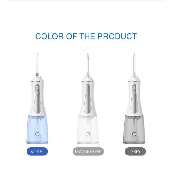 Rechargeable Portable Cordless Water Flosser With Rotatable Nozzle