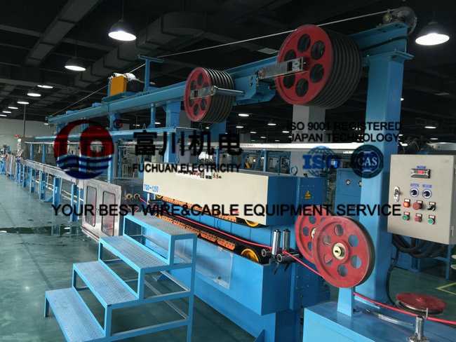 Cable Extrusion Machine For F40 Plastic Extruding With Finished Sheathed Dia 6-16mm