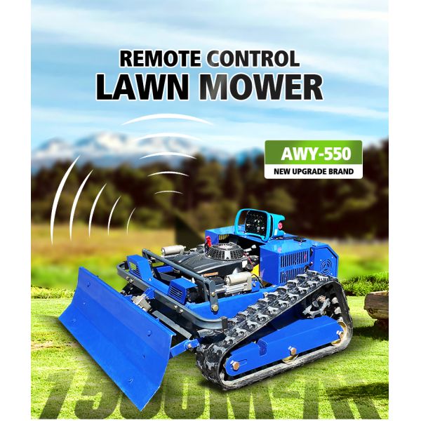 Lightweight Tracked Lawn Mower Gasoline Powered Self Propelled 4-Stroke Industrial/DIY Lawn Garden Weeding Machine No Tangled