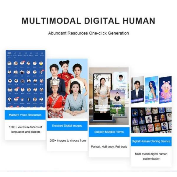 86 inch 3D Holographic display box LCD Transparent Cabinet AI Digital Human all-in-one machine