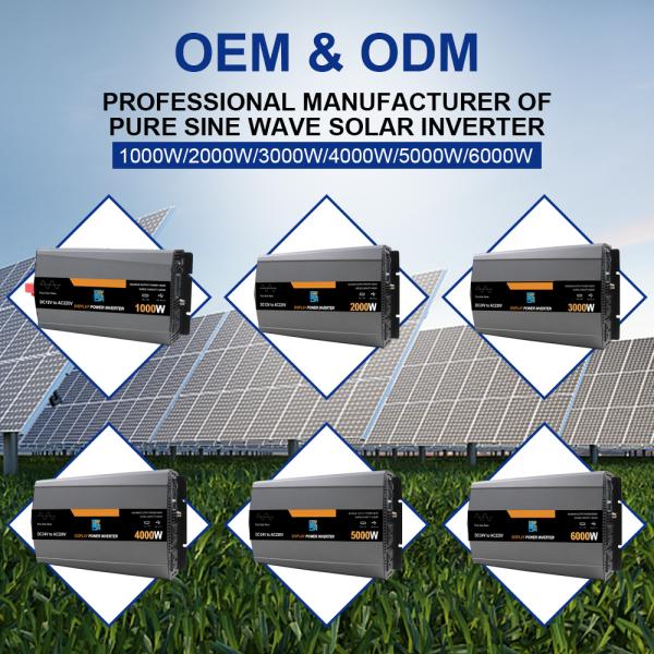 2000 W Pure Sine Wave Power Inverter – DC 12V/24V/48V to AC 110V/220V