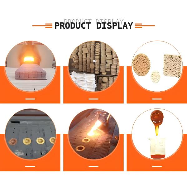 60 Customized Shape Ppi Zirconia Punching Ceramic Foam Filter Ceramic Plates