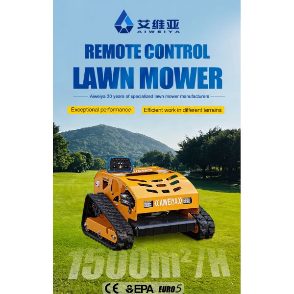All-Terrain Remote Control Agricultural Self-Propelled Mower 224CC High HP 550MM Cutting Width Mulching Grass Trimmer