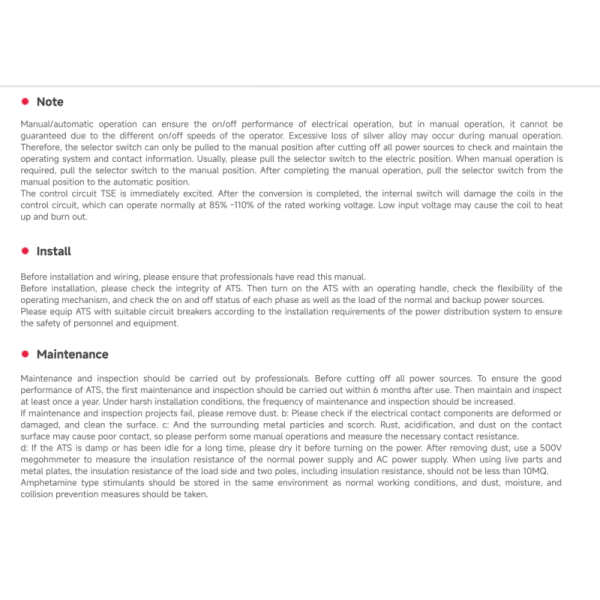 Automatic transfer switch