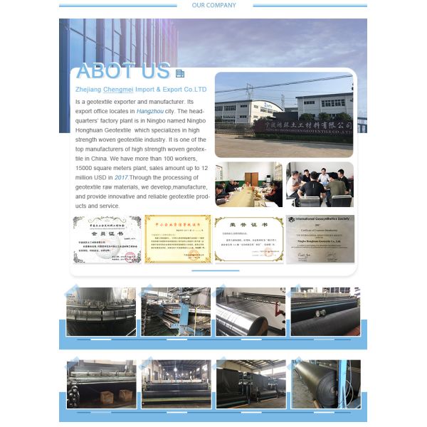 PP Woven Multifilament Geotextile Fabric
