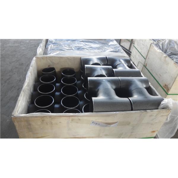 Dn80 Tee Stainless Steel Pipe Fitting Din En 10253 Yellow Paint Technics Forged