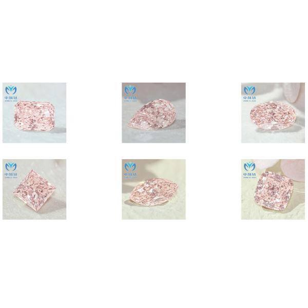 Oval Brilliant Cut Lab Created Pink Diamonds 10 Mohs Pink Loose Diamond