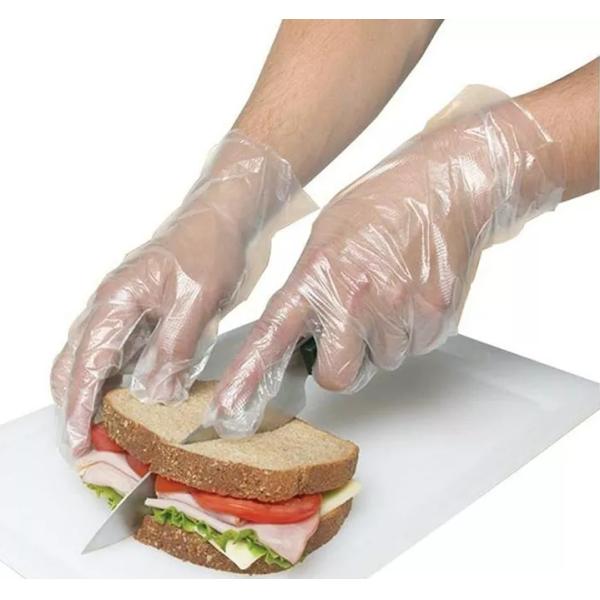 Transparent LDPE Disposable Plastic Gloves Waterproof For Restaurant
