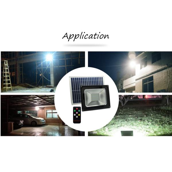 IP65 outdoor waterproof 10W led solar flood light with remote control
