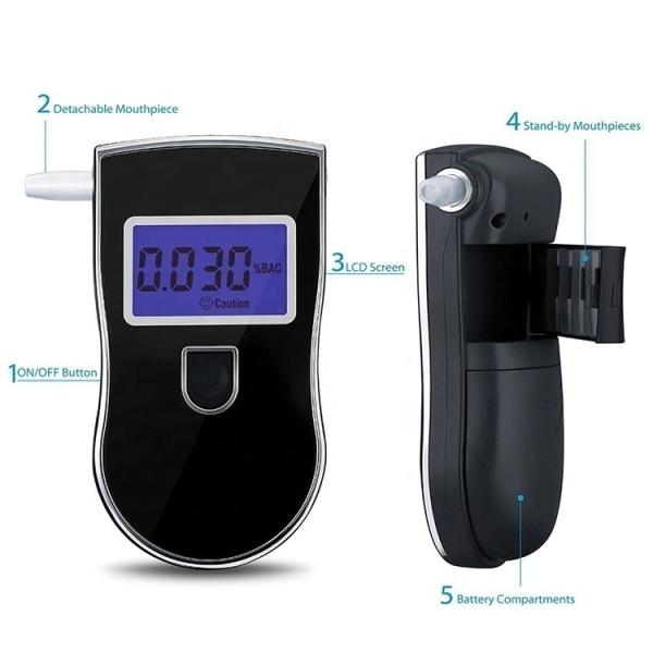 Digital Alcohol Breath Analyzer with Fast Response Time and Touch Screen Printer