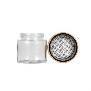 Buy cheap Airtight Weed Bamboo Lid Glass Jar Glass Stash Jar Smell Proof product