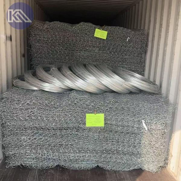 Double Twisted Flexible Corrosion Resistant Gabion Retaining Wall for Erosion Control