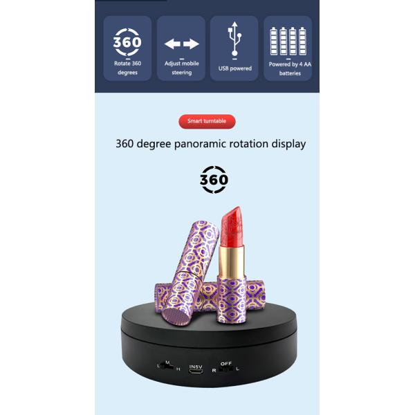 Frosted Elegance Rotating Display Platform Motorized Rotating Display Stand