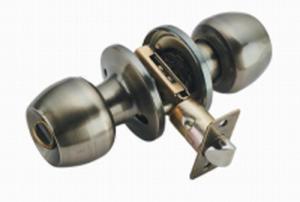 Buy cheap Brushed Metal Stainless Steel Spherical Knob Door Cylinder Lock For Household Doors product