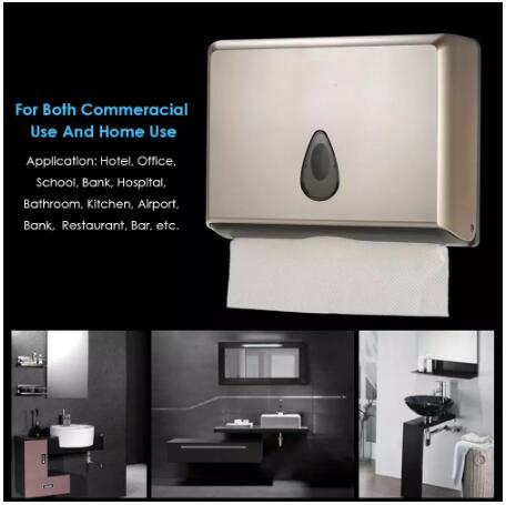 Kitchen Folded Hand Paper Dispenser Smooth Line Simple Access Flexible Movement