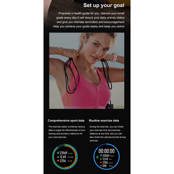 DT3 390x390 HD Bluetooth 5.0 DT Smart Watch Wireless Charging