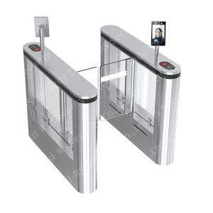 China All Places DC Motor Swing Barrier Turnstiles Anti-terrorism Coin Count Wing Door Led Panel on sale