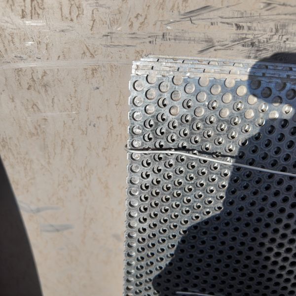 Decorative Column Cladding Perforated Aluminum Sheet With 0.8mm Thick