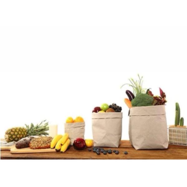 Multifunction Many Style Kraft Paper Storage Bags Food Paper Storage Sack