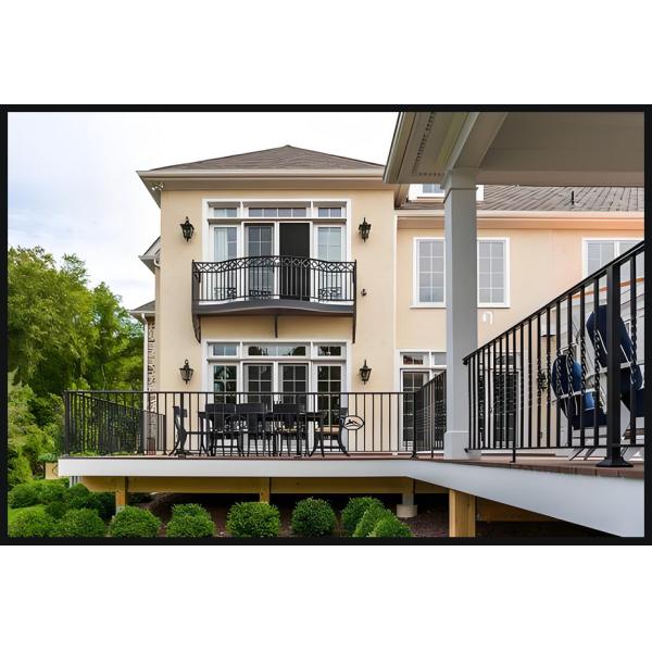 Customizable Zinc Steel Railing - Modern Galvanized Security Fence