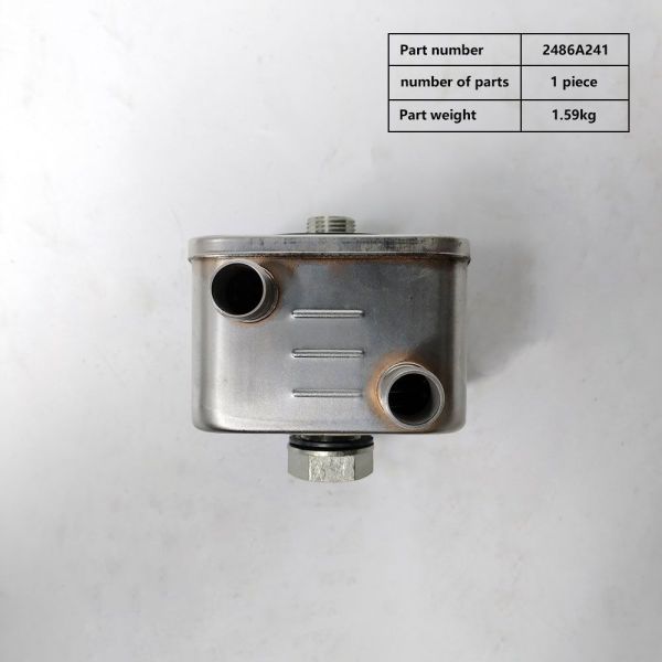 2486A241 Oil Cooler Perkins High Performance ISO9001 With Iron Material