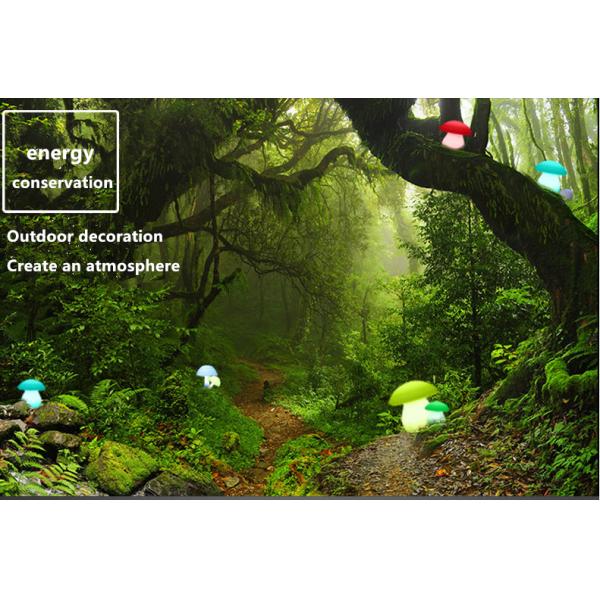 Waterproof LED Illuminated Furniture RGB Color Changing Led Mushroom Table Lamp
