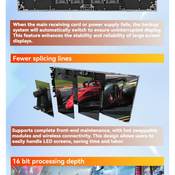 1.5MM SMD3535 Transparent LED Display System HD Poster Customized