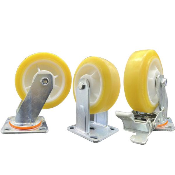 Transparent TPR Heavy Duty Swivel Castor Wheel with Brake Smooth and Quiet Movement