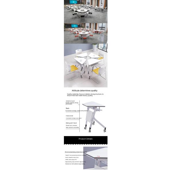 Customizable Folding Training Hexagonal Combination Table for Multifunctional Activities
