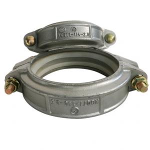 Buy cheap High Strength Cast Ductile Iron Pipe Clamp / Cast Iron Pipe Parts CT12 Tolerance product