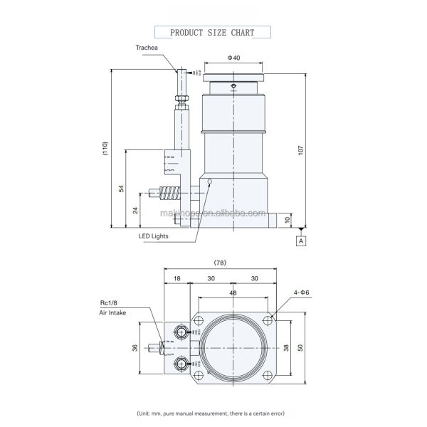 Makinopc T24E-40 High Precision 40mm Diameter CNC Tool Setter Grinding 4S Mirror Surface Treatment 0.001mm Repeatability Machine