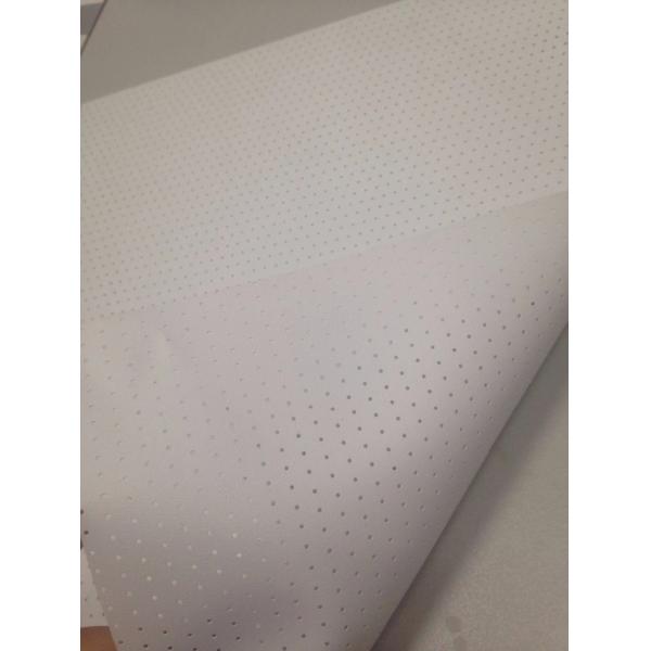 2D White Perforated Metal Screen Both Side Flat Steel Frame For Dobly System