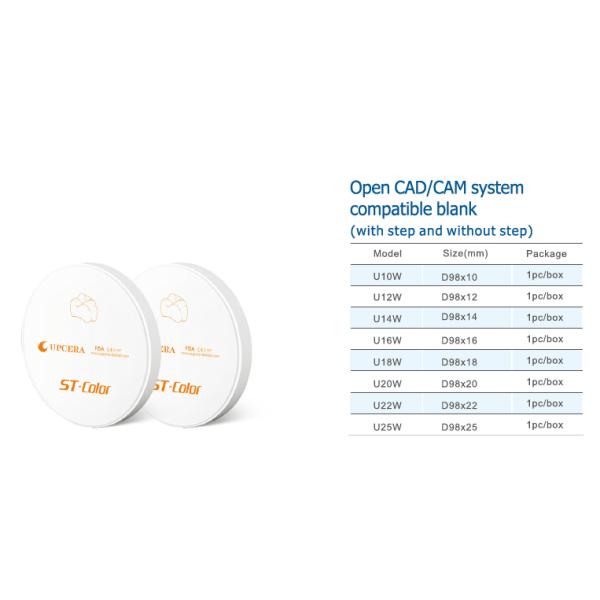 Super Translucent 1100Mpa Pre Shaded Zirconia Discs A1 A2 A3
