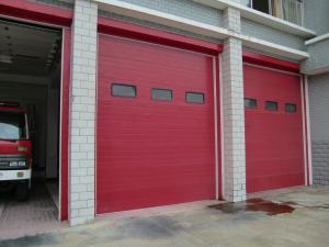 Buy cheap Fire Station Insulated Sectional Overhead Doors  IP 54 Protection Class product