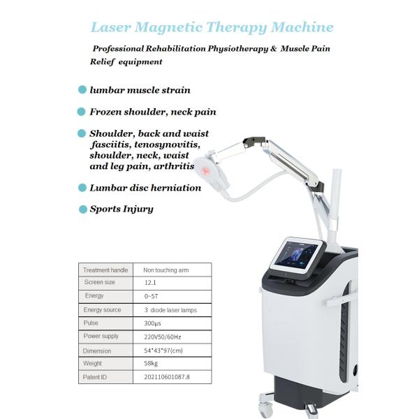 Muscular Pain Relief Physiotherapy Laser Equipment 300 Microseconds Pulsed
