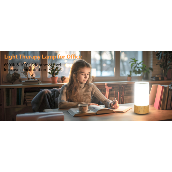 Customizable 10000 Lux Light Therapy Lamp with 100V-240V Input for SAD Mood Lighting