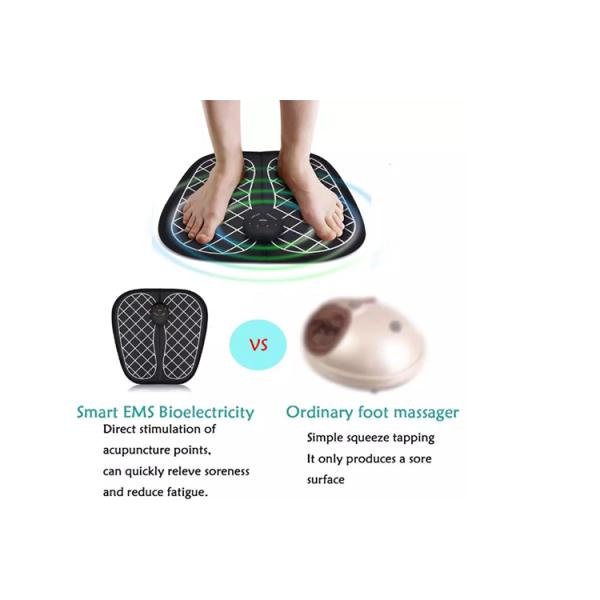 electrical foot massager with detachable control unit EMS electric mat foot circulation massager
