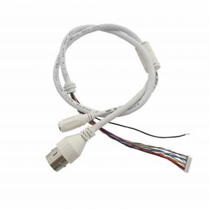 Buy cheap MX1.25 10 Pin IP Camera Cable RJ45 Chassis DC*5.5*2.1 IP Camera Tail Cable 011 product