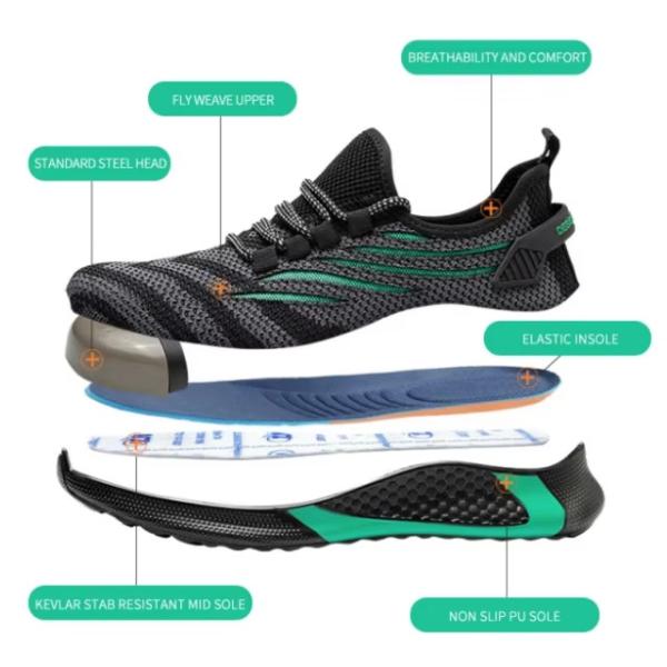 Lightweight Construction Footwear Sneaker Work Men Boots Safety Women Shoes
