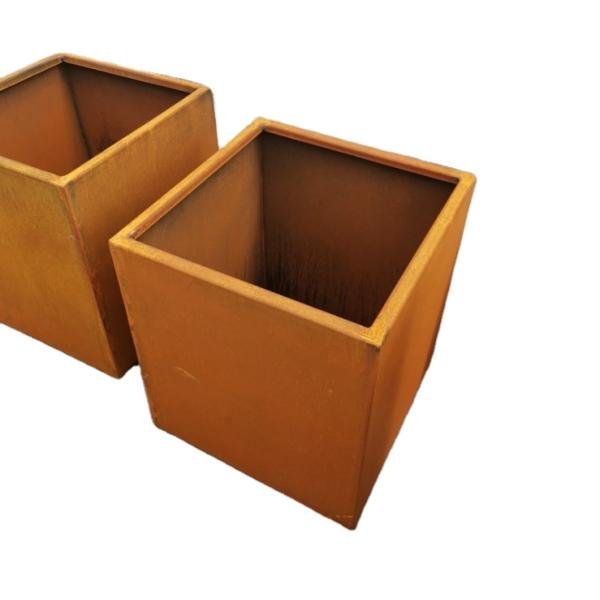 Outdoor custom corten steel round planter outdoor tree large planter